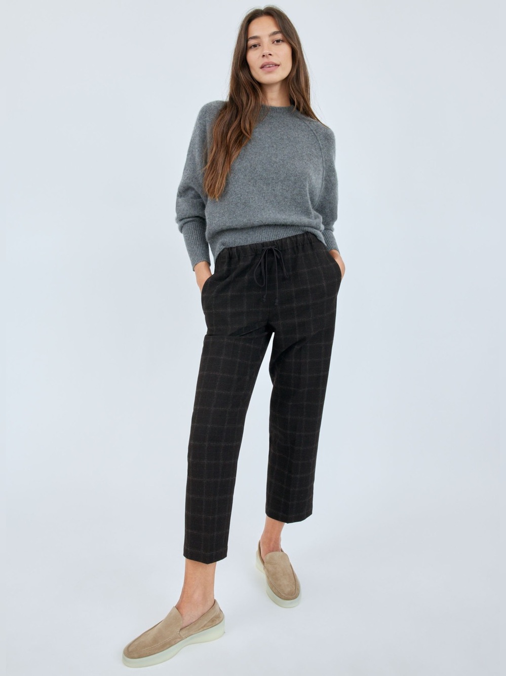 Aritzia Babaton Jimmy Checkered Pants Trousers Small